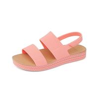 Reef Water Vista Higher Women's Platform Sandal - Adjustable Velcro Strap, Burnt Coral, 6 UK