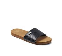 Reef Womens Bliss Nights Slide Sliders - Black/Tan - 8 UK