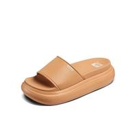 Reef Womens Cushion Bondi Bay Platform Slides Sliders - Natural - 7 UK