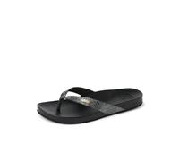 Reef Women's Cushion Court Flip-Flop, Black Sassy, 8 UK