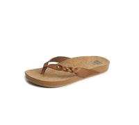 Reef Women's Cushion Court Twist Flip-Flop, Coffee, 8 UK