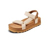 Women's Reef Women's Cushion Rem Hi Sandal Crochet Natural - Cream - Size: 7