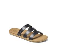Reef Women's Cushion Ruby Slide Sandal, Black/Tan, 9 UK