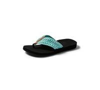 Reef Women's Cushion Threads Sandal, Aqua, 5 UK