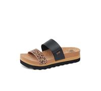 Reef Women's Cushion Vista Hi Slide Sandal, Leopard Duo, 6.5 UK