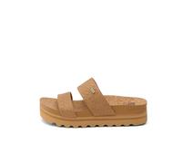 Reef Women's Cushion Vista Hi Slide Sandal, Tan Wicker, 5 UK