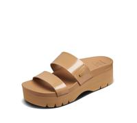 REEF Women's, Cushion Vista Higher Slide, Natural Patent, 3.5 UK