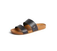 Reef Women's Cushion Vista Slide Sandal, Black Natural, 4 UK