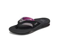Reef Women's Fanning Flip-Flop, Black/Grey, 10 UK
