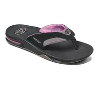 Reef Fanning Womens Flip Flops - Black Grey UK 4