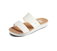 Reef WOMENS SANDALS, WATER VISTA SLIDE, WHITE/TAN, 7 UK
