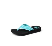 REEF Women's Sandy Flip-Flop, Black/Blue, 2.5 UK
