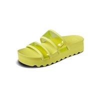REEF Women's Vista Hi-Energy Slide Sandal, Citron, 9 UK