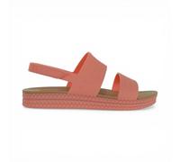 Reef Water Vista Higher Women's Platform Sandal - Adjustable Velcro Strap, Burnt Coral, 6 UK