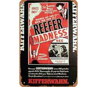 Reefer madness Movies Metal Tin Sign 8x12 inch Wall Decor Gifts for Home,Street,Bars,Restaurants,Cafes,Store