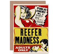 Reefer Madness Vintage Movie Advertising Greetings Card