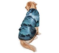 Reefs by The Sea Dog Hoodie for Medium and Large Dogs – Soft Polyester Pet Clothes, Suitable for All Seasons
