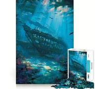 Reefs of The Lost Ship 1000 Piece Jigsaw Puzzles for Teenagers Jigsaw Think Toy Together Fun Sharp Cut Art Collectible (38x52cm)
