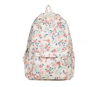 Reegaty Blooming Flower School Bag Backpack, Aesthetic Backpack Girls School Bag Floral Preppy Backpack, Kawaii School Backpack for University College, Casual Daypacks for Girls Women(D)