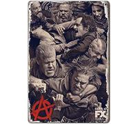REEJAN Vintage Metal Tin Sign Sons of Anarchy Season 6 FX TV Charlie Hunnam Katey Sagal NEW Poster Posters for Home Kitchen Bar Wall Decor 12x8 Inch