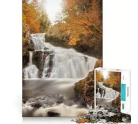 Reekie Linn Waterfall Jigsaw Puzzles 1000 Pieces for Adults Boost Memory Peaceful Fun Premium Cut Memorable Gift (38x26cm)