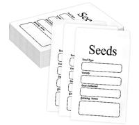 REEKNOKOL 100Pcs Small White Envelopes, Self-Adhesive Seed Envelopes Seed Packets with Preprinted Kraft Paper Coin Envelopes Money Envelopes for Seeds Saving & Collecting(8x12cm/3.15x4.72inch)