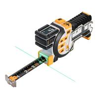 REEKON T1 Tomahawk Digital Tape Measure - Professional Accurate Measuring Tool, Green Laser, E-Paper Measuring List, Measurements Shared Over Bluetooth, Replaceable Blades