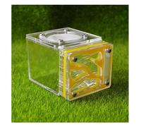 REEKOS Ant Nest Ant Farm Ant Habitat Ant Castle Acrylic Clear Ant Nest Farm Villa House Workshop Unique Handmade Ant Farm Ant Nest Ant Castle Ant House(Yellow)