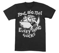 Reel Big Fish Men's Silly Fish Cotton T-Shirt in Black | Size: Medium Reel Big Fish Black M