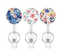 Reel Clip, Loss Prevention Mechanism, 11x16x1.8cm, Retractable Badge Clip, Badge Reels, Convenient Use, for Women Boys Girls Youth Teens Son