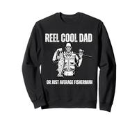 Reel Cool Dad Funny Fishing Humor Design Sweatshirt