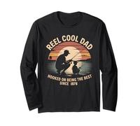 Reel Cool Dad Hooked Being The Best Since 1976 Fathers Day Long Sleeve T-Shirt