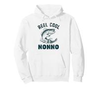 Reel Cool Nonno Fishing Grandpa Vintage Style Pullover Hoodie