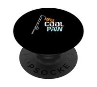 Reel Cool Paw Fishing Grandfather Grandpa PopSockets Adhesive PopGrip