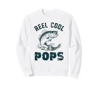 Reel Cool Pops Fishing Grandpa Vintage Style Sweatshirt