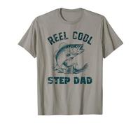 Reel Cool Step-Dad Fishing Grandpa Vintage Style Stepdad T-Shirt