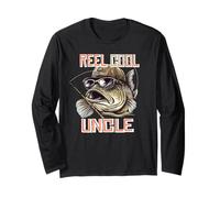 Reel Cool Uncle Fish Fishing Angling Fisherman Mens Long Sleeve T-Shirt