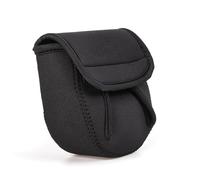 Reel Cover - Balck Premium Elastic Neoprene Case, Impacts Absorbing Sleeve, Stretchable Guard Pouch, Moisture Resistant for Storage Bag | Secure Equipment Holder for Marine Anglers Boat Dock River T