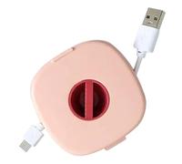 Reel for Charging Cable, Portable Retractable Storage Case, Earphone and Charging Cable Reel - for Travel, Living Room, Bedroom, College Dorm, Commuting, Teenagers, Adults, Men, Fra