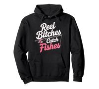 Reel Girls Catch Fishes - Funny Queens Catch Fishing Women Pullover Hoodie