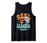 Reel Like My Grandpa Fisherman Grandfather to Grandchild Tank Top