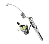 Reel Set, Mini Fishing Rod Kit, Quick Cast with Smooth Drag, Ice Fishing Pole Combo, Winter Tackle Gear with Compact, Outdoor Sport Kit for Backpack