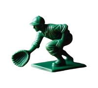 Reel Steel Robots Interesting Green Baseball Soldier Character Classic Toy Set Baseball Player Statue Novel Mini Soldier Statue Suitable For Home Desktop Decoration Remote Control Gear (H, One Size)