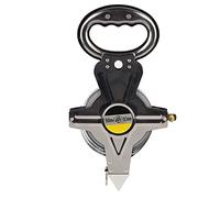 Reel Tape Measure,Steel 100M Tape,Steel Tape Measure 50M Reel Surveying Stainless Surveyor Measures 50M Stainless Steel Tape Measure Retractable Metric Construction Surveying Tool