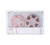 Reel to Reel Blank Cassette Tape, 46 - Minute Normal Bias Ferric Type I Tape, Low Noise High Output Transparent Recording Cassette for Music, Studio & Vintage Audio (Pink)