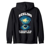 REELING IN EXCUSES TO GO FISHING AGAIN Zip Hoodie