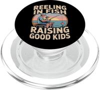 Reeling In Fish Raising Good Kids - Great Dad PopSockets PopGrip for MagSafe