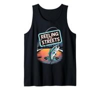 Reeling in The Streets - Urban Fishing & Street Fishing Tank Top