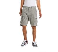 Reell City Cargo Shorts Men's Shorts, Baby Cord Aqua Grey, 36W