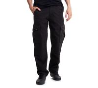 REELL - Flex Cargo LC Black Canvas - Pants - black - W36 / L32 - 98% Cotton, 2% Elastane W36 / L32